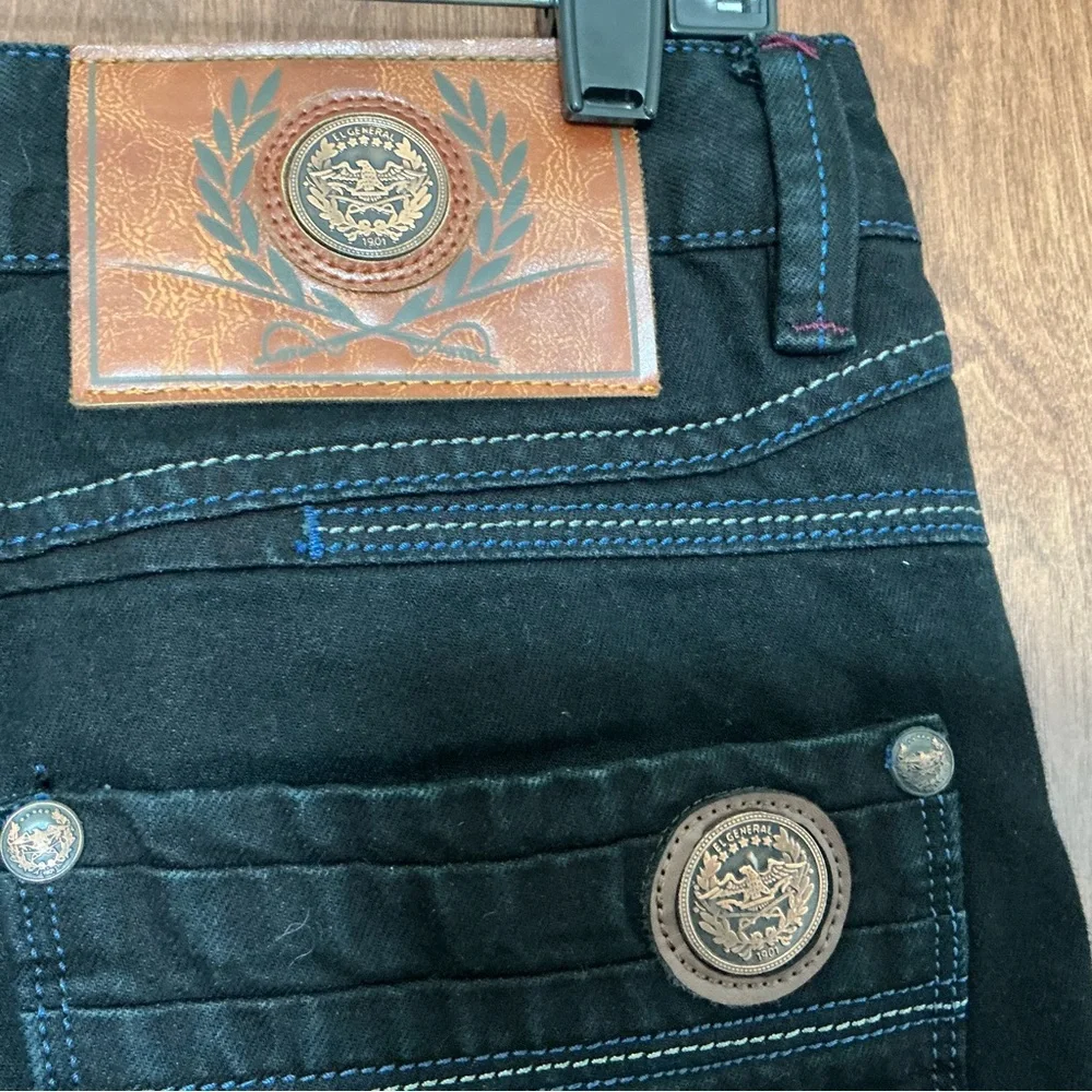 Mens Black Jeans Mens Black Denim Size 32x28 Bootcut